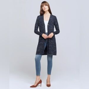 L’Agence Brixton Cardigan in Dark Green/Navy Multi Space Dye Size Large $425